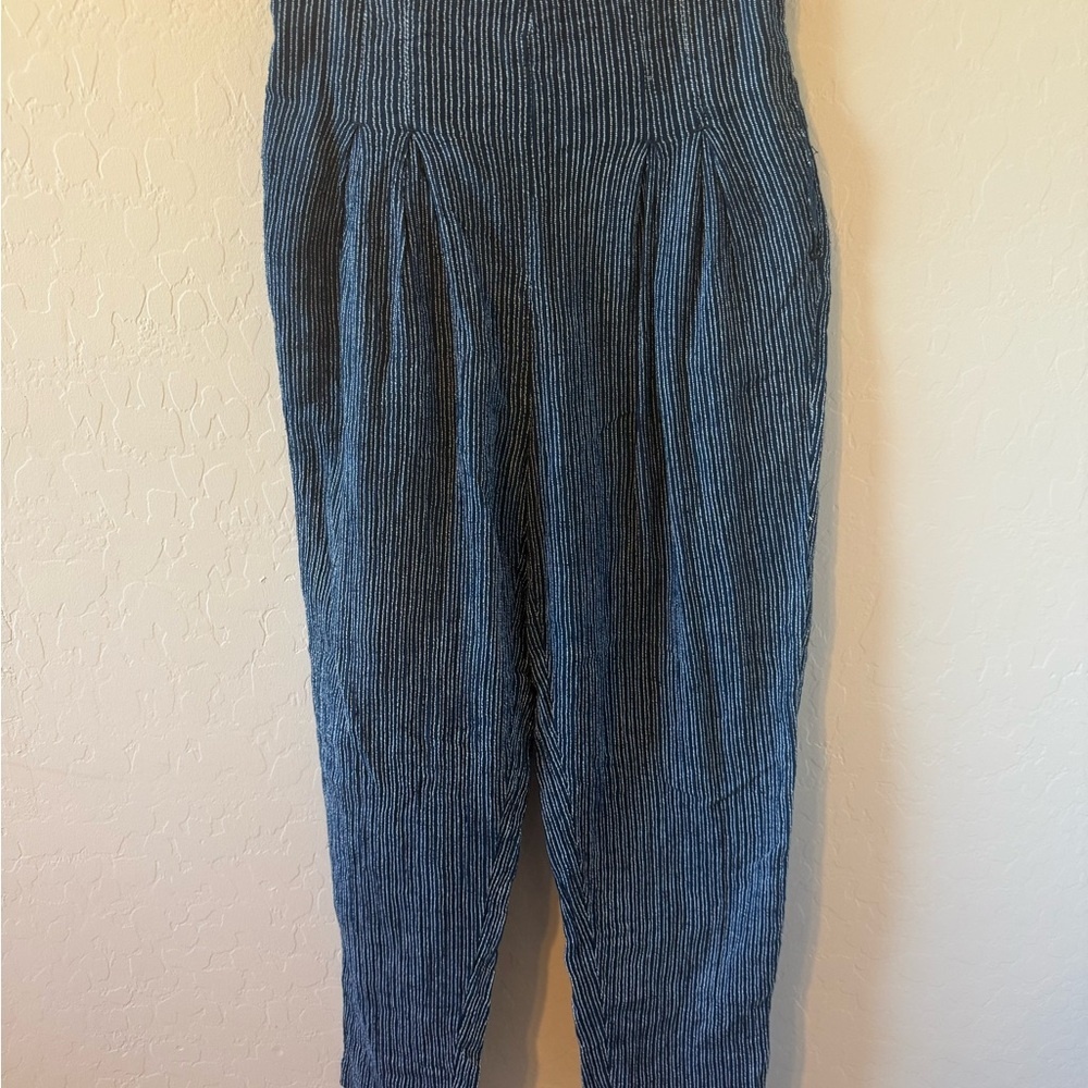 Free People Blue Ankle‎ Cropped Denim Pants